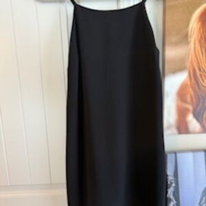 Banana Republic Black Laser-Cut Hem Slip Dress – Size 6